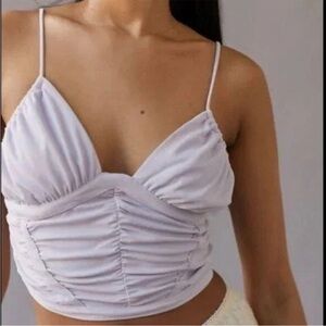 Urban outfitters Angelina ruched purple cami